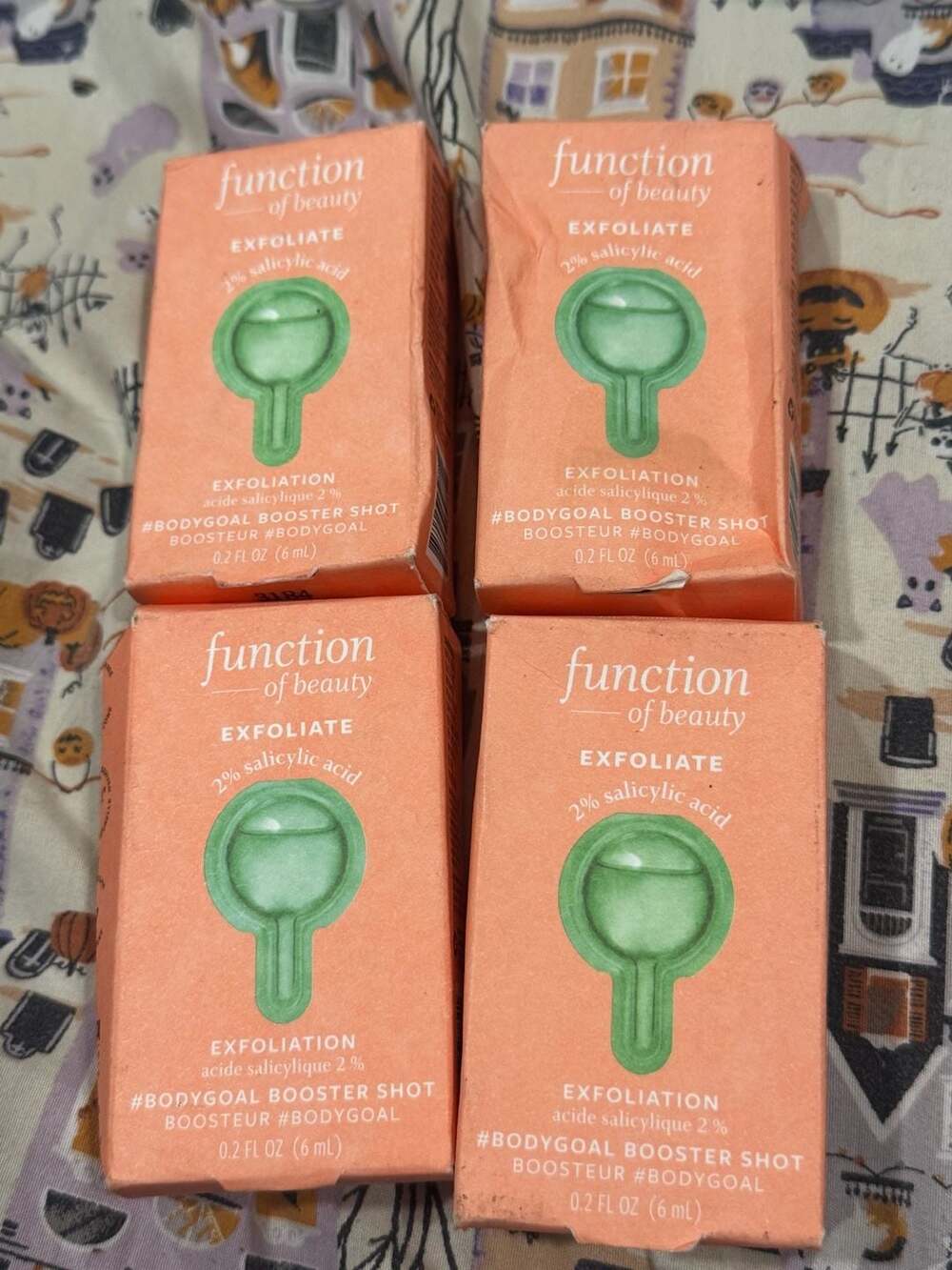 Function of Beauty Exfoliate 2% Salicylic Acid Bodygoal Booster Shot 4-Pack